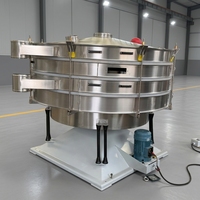 Tamis rotatif circulaire en acier inoxydable 304, haute capacité, tamis de précision multicouche pour aliments, sable et poudre métallique