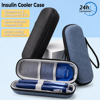 Sac isotherme portable imperméable en EVA rigide pour insuline, étui de voyage pour stylo à insuline pour diabétiques, boîte pour stylo à insuline IC-008, 20*7*5CM
