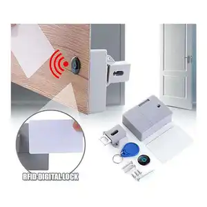 Card Cabinet Lock Wardrobe Furniture Intelligent Smart RFID Invisible Electronic Cabinet Hidden Sensor Lock Card Drawer Lock
