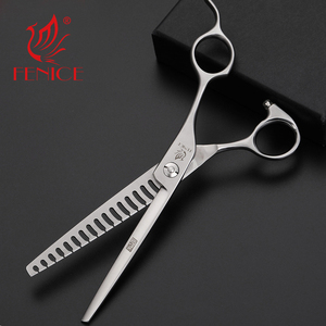 Fenice 6,75 inch JP440C Steel invested roughing versa sheet scissors thinning scissors - Product Image 5