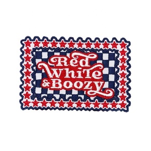 Merica Yall bal parti yama şoför şapkası gülümseme yüz işlemeli demir yama dayanıklı kumaş için Glitter havai fişek ile - Product Image 5