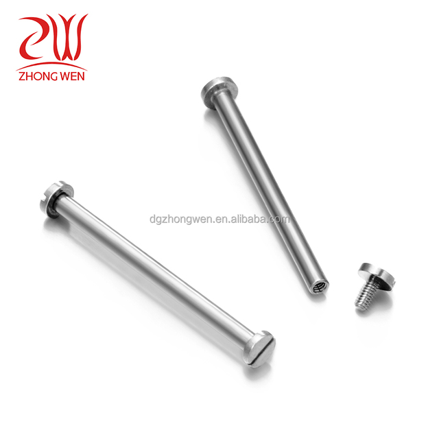 304 Stainless Steel Spring Screw Bars Watch Band Parts 23mm Replacement Watch Strap Buckle Screw-in Bar