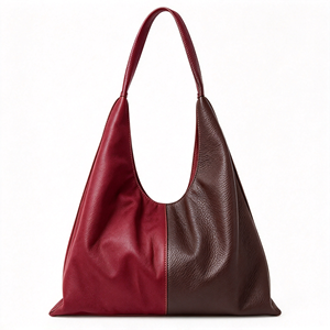 Factory Custom 2025 <b>Ladies</b> Fashion Terry Suede Hobo Shoulder <b>Bag</b> Soft Vegan <b>Leather</b> Large Slouchy Handbag Top Handle Leopard - Product Image 1