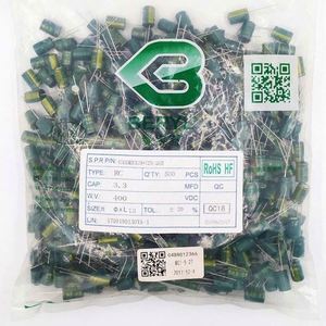 Whole Sale RC400M3R3L08*12TH-2A1E 8*12 <b>Capacitors</b> Through-Hole Electrolytic <b>Capacitors</b> 3.3uF 20% 400V - Product Image 1