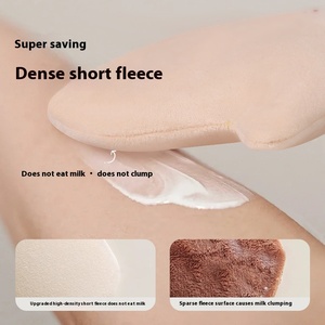 Gants applicateurs de bronzage auto-bronzant en velours tendance, pour une application rapide de lotion, doux et confortables, outil indispensable pour les personnes pressées, avec toucher floqué - Product Image 3