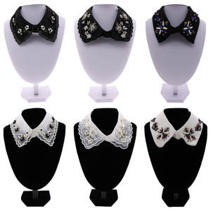 Moda cuello diseño suéter decoración hecho a mano desmontable mujeres cuello falso - Product Image 1