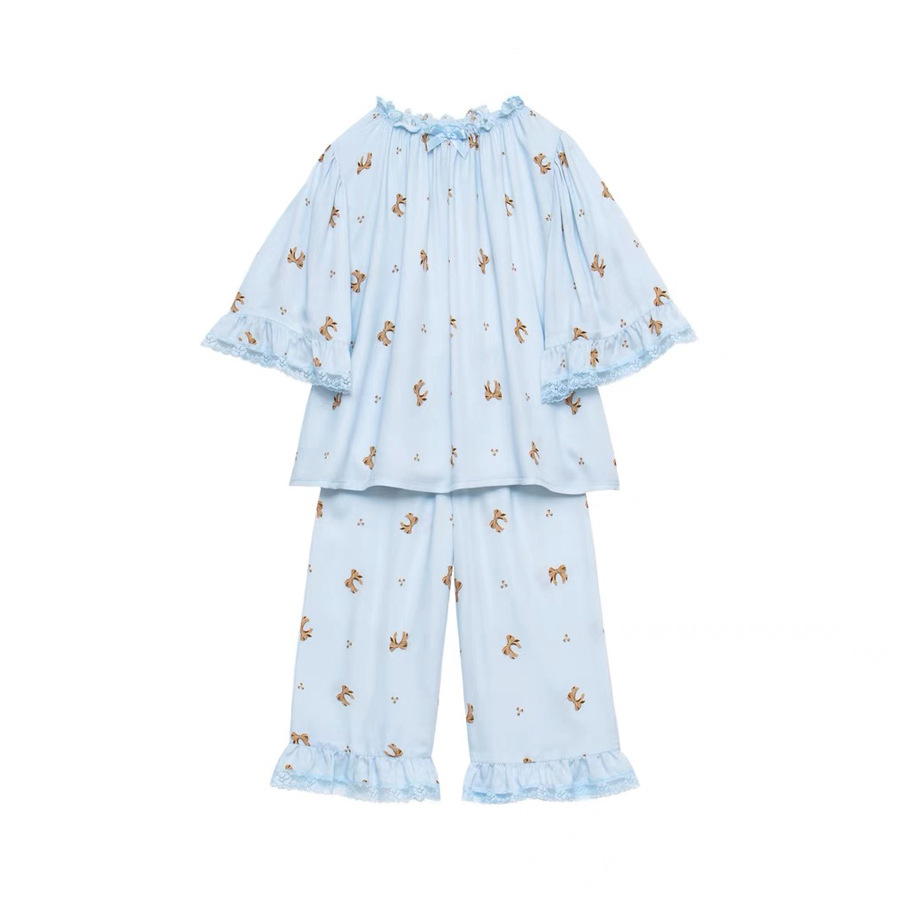 Blue home service suit