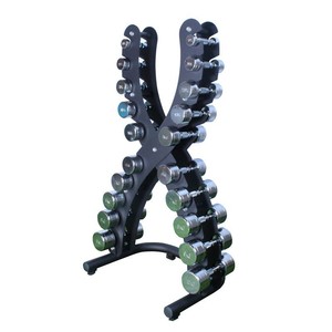 Soporte <span class=keywords><strong>Vertical</strong></span> de Acero para 10 Pares de Mancuernas Tipo X, Equipo de <span class=keywords><strong>Gimnasio</strong></span> Resistente, Estante para Almacenamiento de Mancuernas para <span class=keywords><strong>Gimnasio</strong></span> en Casa - Product Image 1