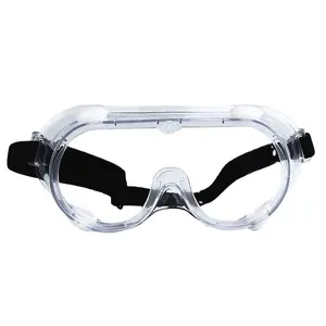 HBC Safety Goggles Protective Anti Dust Impact Eyewear Adjustment Leg Safety Glasses Clear Eye Protection For Work Lab