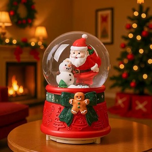 Lampe à boule de cristal personnalisée pour festival, globe à neige, bonhomme de neige, globe à neige pour décorations de Noël - Product Image 2