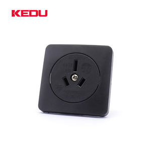 <span class=keywords><strong>Prise</strong></span> standard KEDU S230E-7-6 sans couvercle, couleur noire, Australie, 250V 15A, fiche électrique industrielle, prises électriques industrielles 480 volts SAA - Product Image 5