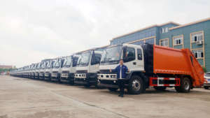 ISUZU 4x2 Compress Garbage Truck 25cbm Rear Loading Disposal Refuse Waste Compactor Truck - Product Image 5