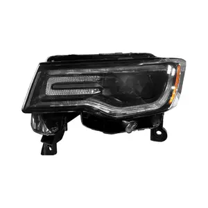 Flyingsohigh Bi-Xenon Headlamp Front Lamp For 2014-2016 Jeep Grand Cherokee w/o AFS black bezel Headlight CH2502287 55112917AF