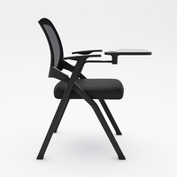 Chaise de formation moderne en plastique pliable avec table et tableau d'écriture pour salles de conférence et de réunion