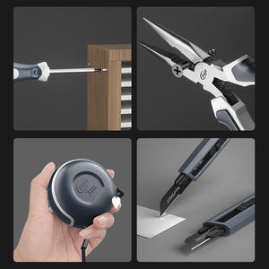 MYJ <span class=keywords><strong>Outil</strong></span> de réparation domestique quotidien Combinaison d'outils matériels Ensemble d'électricien Charpentier Boîte à outils matérielle montée sur véhicule Boîte à outils portable - Product Image 5