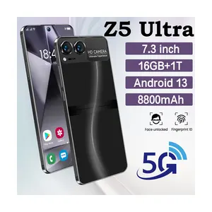 Nouveau Desiqn 7.3 pouces Z5 Ultra téléphone intelligent 48MP + 72MP liste de prix de téléphone mobile 8800mAh téléphone android