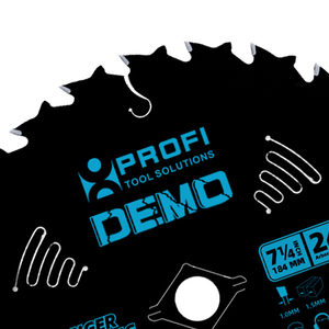 24 răng TCT lưỡi cưa tròn, 7 1/4 "cho phá hủy: gỗ cứng và gỗ với cắt móng tay - Product Image 2