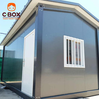 Cbox Villa de Luxe, Maison de Vacances, Chalet de Montagne, Résidence en Bord de Lac, Maison Modulaire Préfabriquée à Toit en Pointe, Maison Conteneur