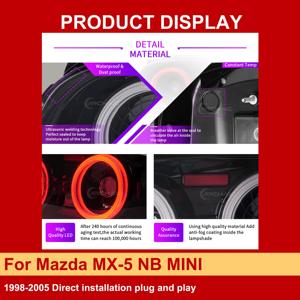 J ไฟท้ายสำหรับ MAZDA MX-5 NB <span class=keywords><strong>2002</strong></span>ประกอบไฟท้าย1998-2005ขนาดเล็กสำหรับ MAZDA Mx5 NB ไฟท้าย - Product Image 4