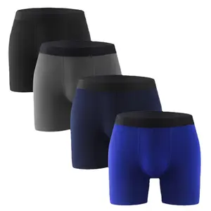 Sous-vêtements européens pour hommes Type Long Plus-size Four-corner US Size Large Size Quick Drying Boxer Shorts