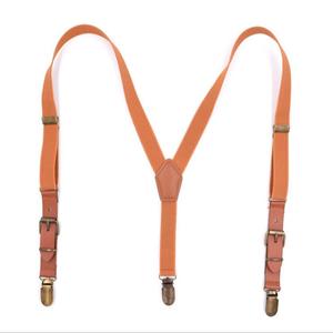 Bretelles pour enfants, garçons, style vintage, marron, 3 clips, bouton, pour pantalon, filles, bretelles en cuir élégantes, noir, bretele - Product Image 3