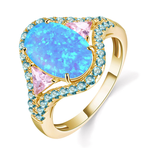 Bague en opale rose et violette, bague serpent en opale, bague vintage Roxi - Product Image 2