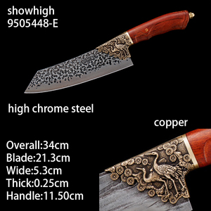Cuchillo de chef chino de acero con alto contenido de cromo, cuchillo para rebanar con bolster de corona roja 9505448 - Product Image 4