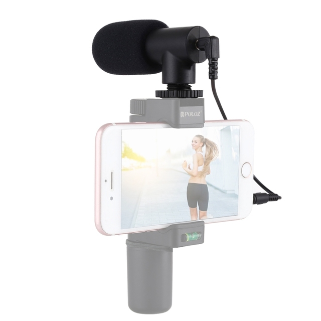 PULUZ 3.5mm Audio Stereo Recording Vlogging Mobile Phones Professional Interview Microphone