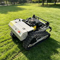 Tondeuse à fléaux télécommandée tout-terrain, à essence ou diesel, pour la coupe de l'herbe