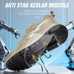 <span class=keywords><strong>Scarpe</strong></span> da Lavoro <span class=keywords><strong>Estive</strong></span> Leggere per <span class=keywords><strong>Uomo</strong></span>, Calzature Protettive Industriali con Punta in Acciaio, Sneakers da Lavoro Antiperforazione e Traspiranti - Product Image 2