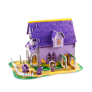 Modèle de puzzle 3D grand format pour enfants à faire soi-même, pour les élèves de 7 à 14 ans, maison <span class=keywords><strong>en</strong></span> <span class=keywords><strong>papier</strong></span>, <span class=keywords><strong>avion</strong></span>, jouet fait main, emballage <span class=keywords><strong>en</strong></span> plastique - Product Image 5