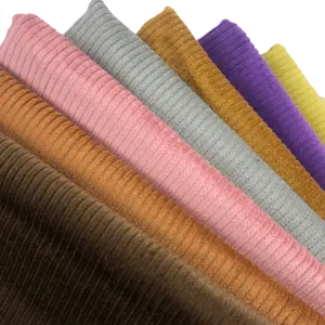 2022 High Quality Widely Popular 8 wales 100% Organic Cotton Stock Corduroy Fabric For Clothing Pants Jackets