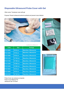 Kit Penutup <span class=keywords><strong>Probe</strong></span> Ultrasonik Steril Sekali Pakai, Penutup Transduser Ultrasonik dengan Gel - Product Image 4