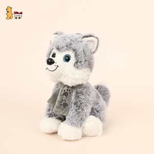 Peluche Husky Kawaii en tissu de <span class=keywords><strong>coton</strong></span> ODM personnalisable super doux, mini cadeau d'anniversaire, grande taille, dessin animé mignon en flanelle plastique - Product Image 3