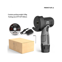 Mini-meuleuse d'angle portable 12V au lithium, ultra-compacte, outil de bricolage avec interrupteur à palette pour le polissage et la découpe, fonctionnant sur batterie, certifiée CE