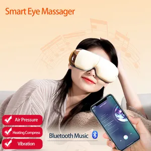 Massageador aquecido para cuidados com os olhos, máscara USB para uso doméstico, relaxante elétrico para enxaqueca, alívio de fadiga e liberação de vibrações, novidade de 2024