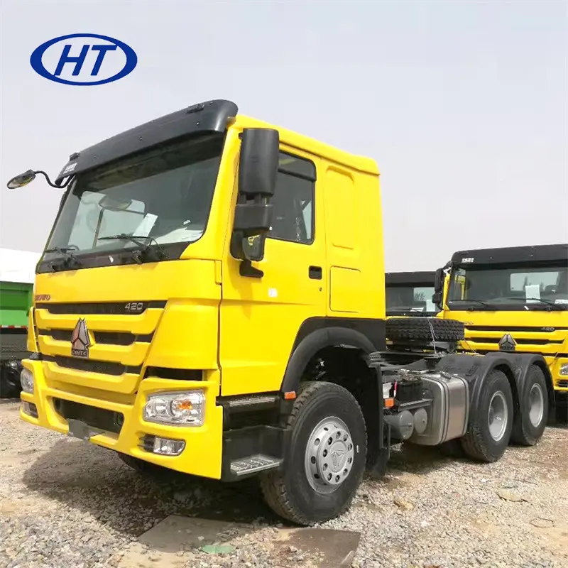 Giá rẻ sinotruck 6x4 máy kéo xe tải sử dụng HOWO 371 máy kéo xe tải đầu bán