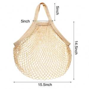 Bolsas de malla reutilizables, bolsas de algodón orgánico con cordón, bolsas de frutas y verduras lavables - Product Image 3