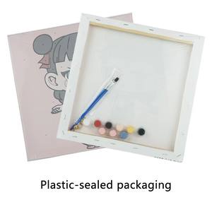 <span class=keywords><strong>Peinture</strong></span> à l'huile numérique DIY Rose sur toile surdimensionnée 41+ pouces, peinte à la main, moderne, apaisante, faite à la main, motif floral simple pour salon - Product Image 5