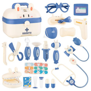 Boîte de rangement pour enfants, <span class=keywords><strong>jouet</strong></span> médical, jeu de rôle, médecin, <span class=keywords><strong>dentiste</strong></span>, vétérinaire, ensemble d'outils, stéthoscope, jouets, ensemble de jeu de médecin - Product Image 1