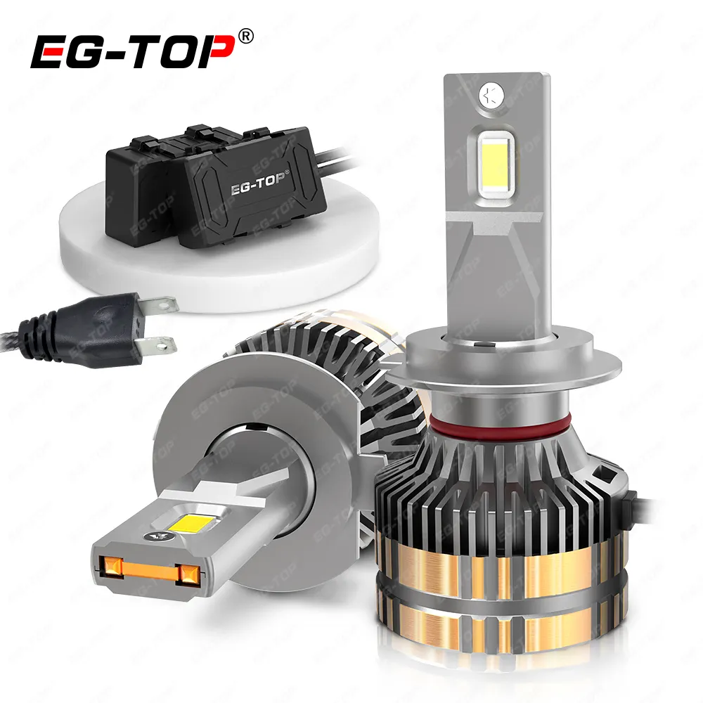 올인원 헤드 램프 로우 빔 자동 LED 안개등 9005 9006 Csp 자동차 LED 전구 H11 H7 H4 LED 헤드 라이트