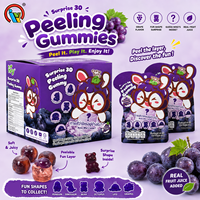 Groothandel Leverancier Afpelbare Gummies Druivensmaak Verrassing Vorm Gevulde Gummy Snoepjes Novelty Snoep voor Kinderen