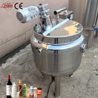 Cuve de mélange en acier inoxydable 100L, mélangeur à double enveloppe 50L 100L, cuve de mélange chauffée électriquement pour désinfectant et détergent liquide
