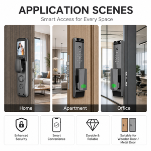 Face Recognition Fingerprint Password Card <strong>Remote</strong> Code Smart Door <strong>Lock</strong> for Stainless Steel Doors - Product Image 4
