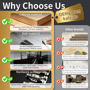 Mobiletto da cucina pieghevole in metallo Kaleido OEM 2026 con cerniere a chiusura ammortizzata, scaffale completo per officina, comodino, mobiletto da bagno - Product Image 2