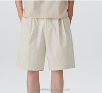 Shorts décontractés pour hommes à taille élastique, personnalisables avec logo, pour commande en gros, pour l'extérieur, la maison, l'été, amples, respirants, unis