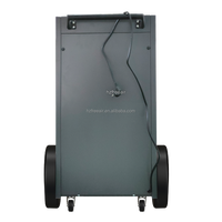 Nouveau déshumidificateur commercial et industriel portable 90L/D 220V pour usage domestique et sous-sol, avec minuterie intelligente, affichage numérique et grandes roues