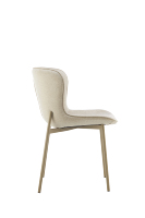 Table à manger rectangulaire minimaliste en bois blanc avec revêtement en poudre métallique et pierre frittée pour cuisine et bureau