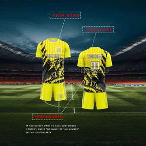 T-shirt de football personnalisé avec impression du nom et du numéro de l'équipe - Product Image 2