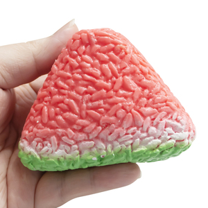 Watermelon Rice <strong>Ball</strong> Squishy <strong>Flour</strong> Filled TPR Soft Squeeze Fidget Stress Relief Toy - Product Image 6